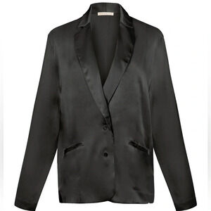 Gold Hawk Satin Blazer
